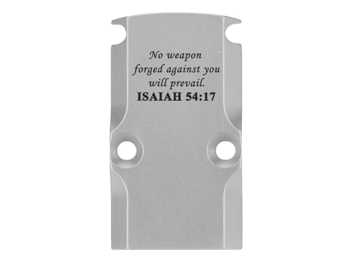 NDZ Glock 17 19 23 26 34 Gen 1-5 Aluminum RMR Cover Plate Engraved Silver - Picture 92 of 130