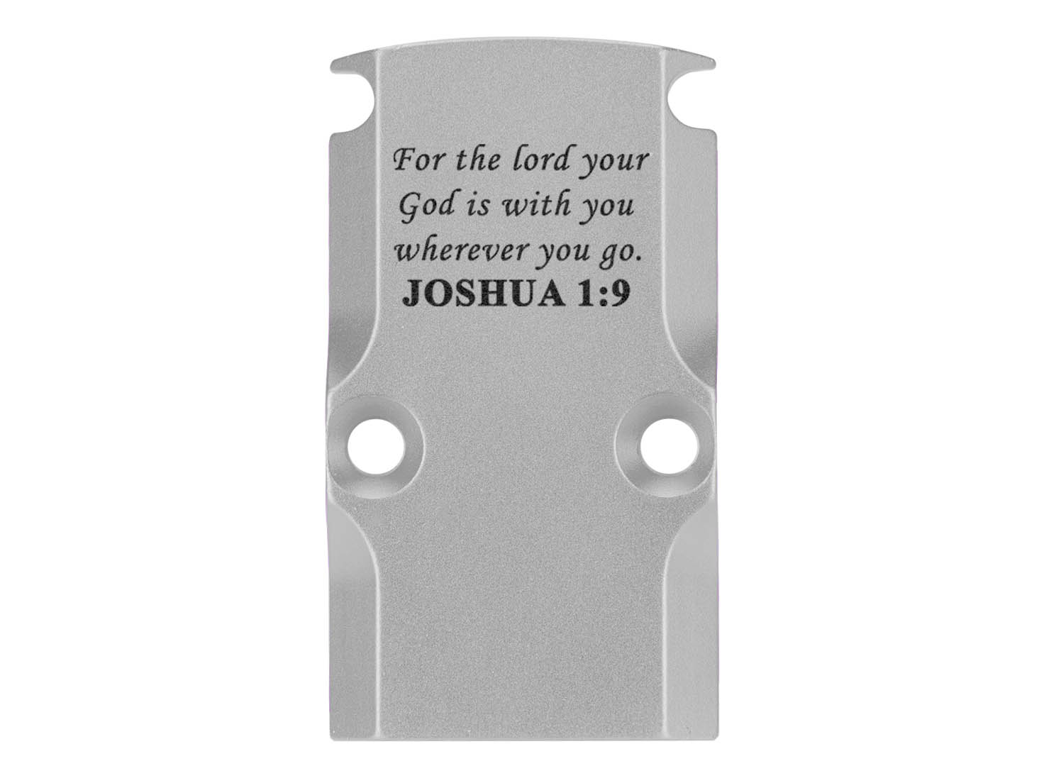 NDZ Glock 17 19 23 26 34 Gen 1-5 Aluminum RMR Cover Plate Engraved Silver - Picture 94 of 130
