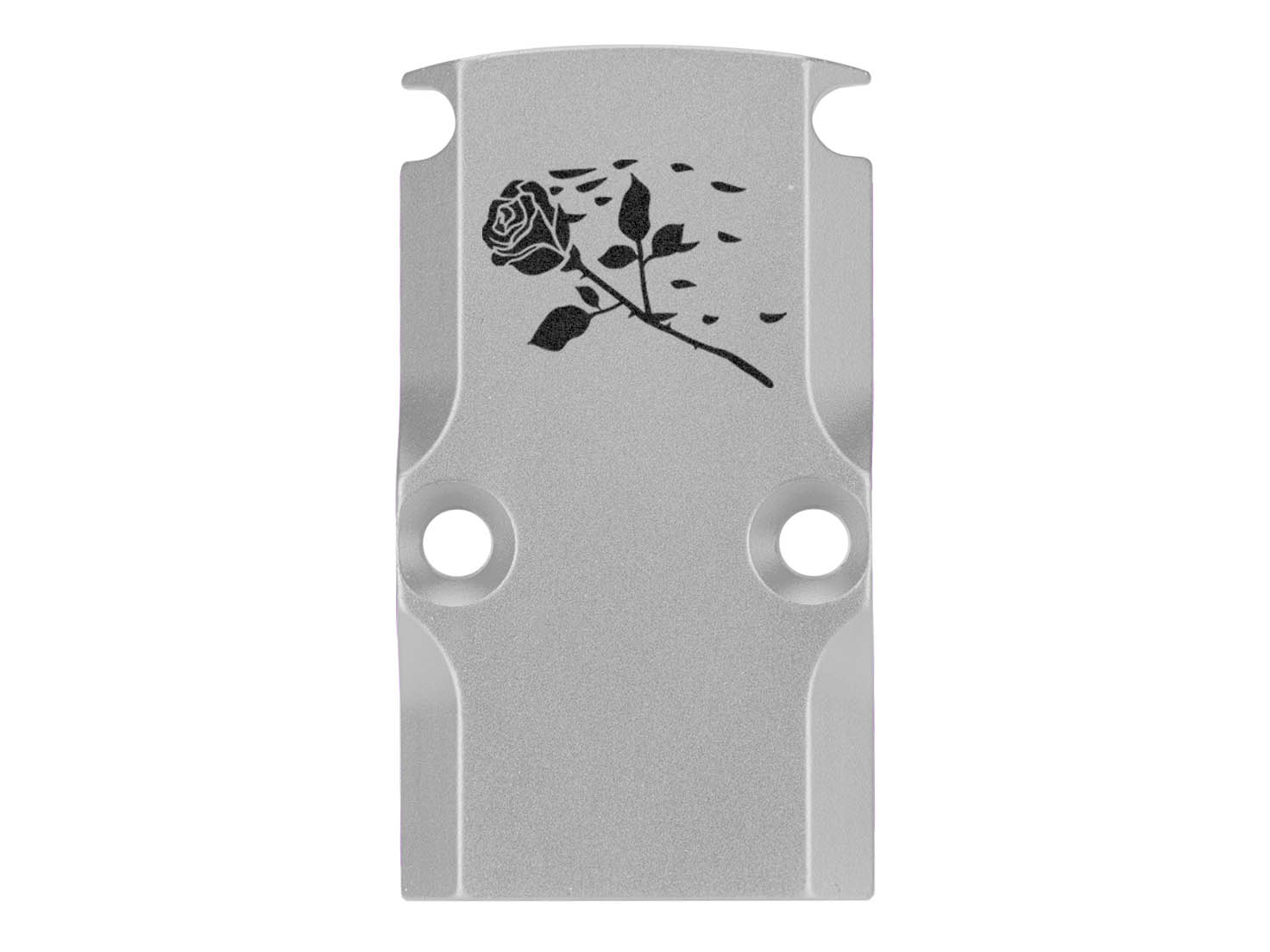 NDZ Glock 17 19 23 26 34 Gen 1-5 Aluminum RMR Cover Plate Engraved Silver - Picture 100 of 130