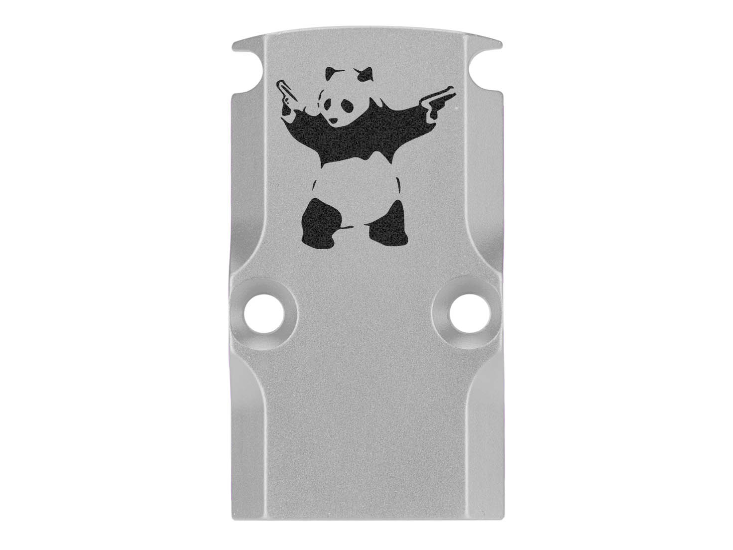 NDZ Glock 17 19 23 26 34 Gen 1-5 Aluminum RMR Cover Plate Engraved Silver - Picture 106 of 130