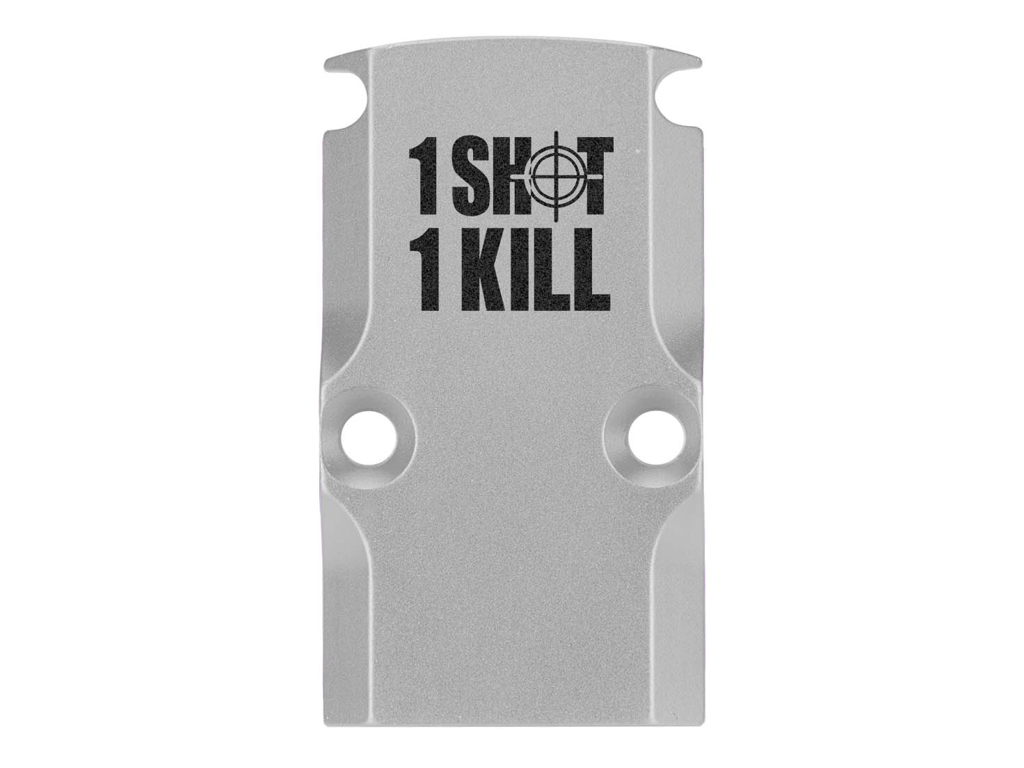NDZ Glock 17 19 23 26 34 Gen 1-5 Aluminum RMR Cover Plate Engraved Silver - Picture 115 of 130