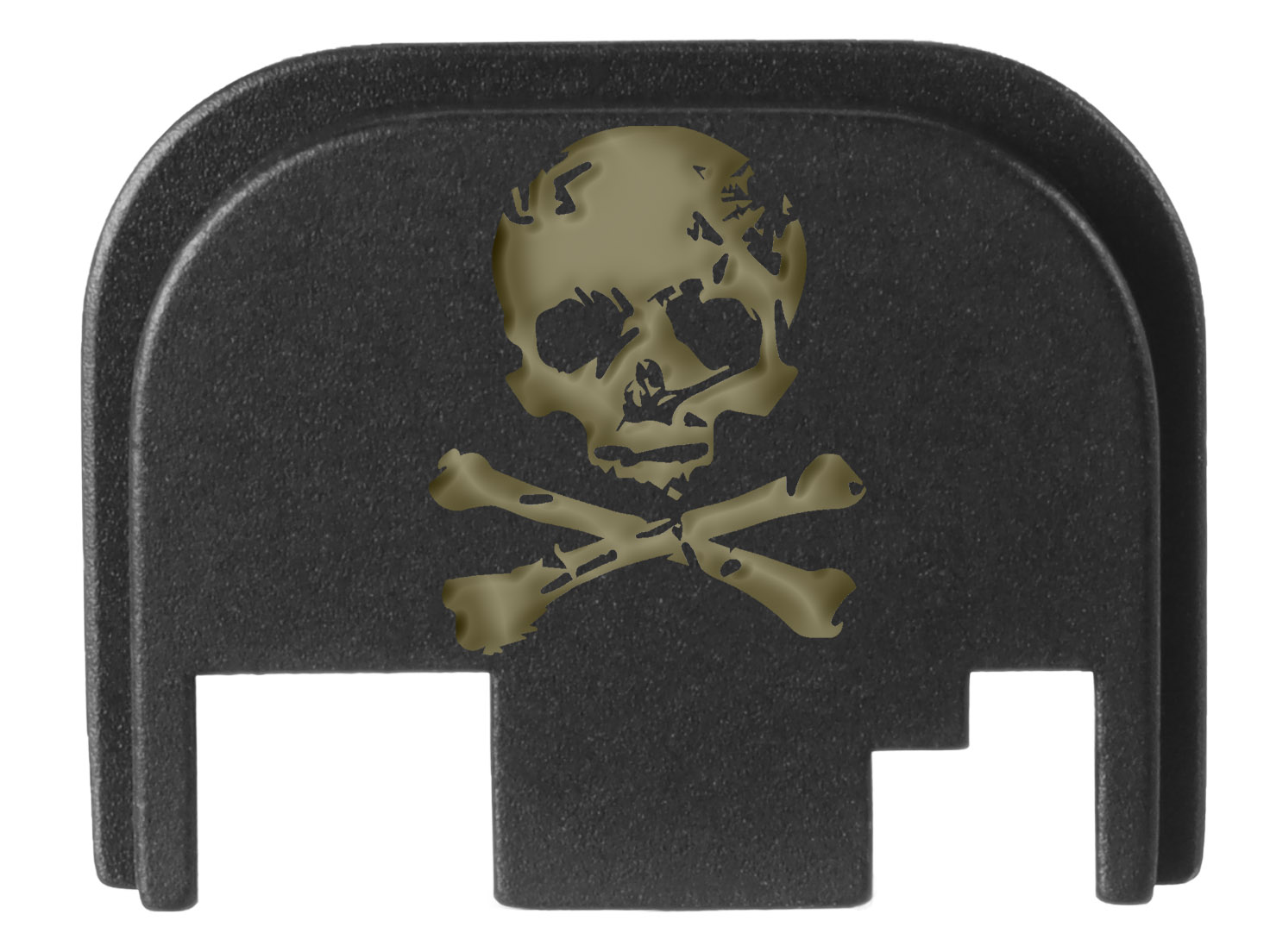 NDZ Performance Aluminum Rear Slide Cover Plate – Glock Gen 1-4 – Outdoor Laser Engraved – 17, 19, Etc.