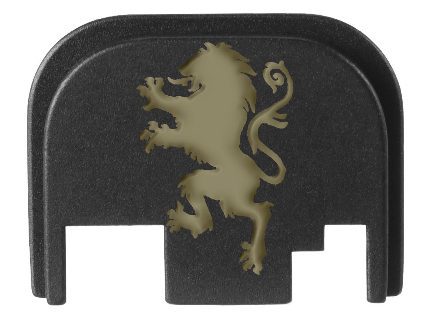 thumbnail image 2 of NDZ Performance Gold Aluminum Slide Cover Plate For Glock 17 19 Gen 1-4 – Laser Engraved 2 of 4