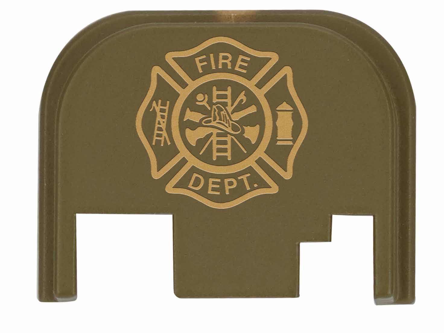NDZ Glock Gen 1-4 17 19 26 Brass Cerakote ODG Slide Cover Back