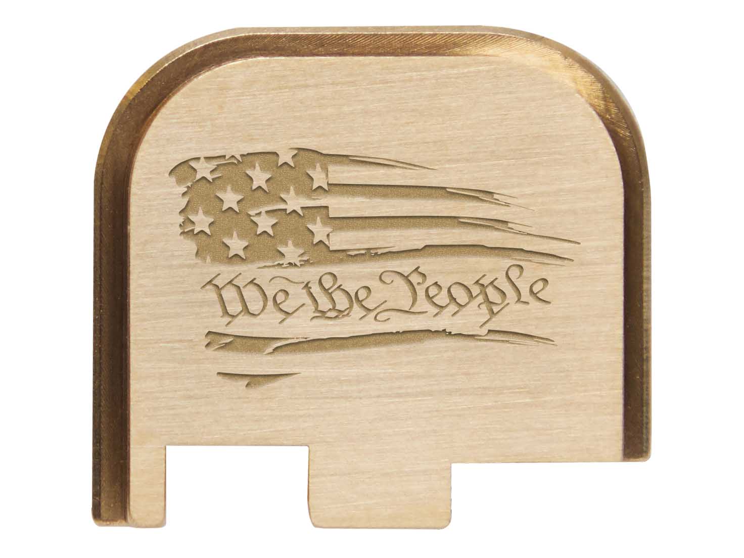 NDZ Brass Fits Glock 43 43X 48 Engraved Rear Plate USA Made CNC