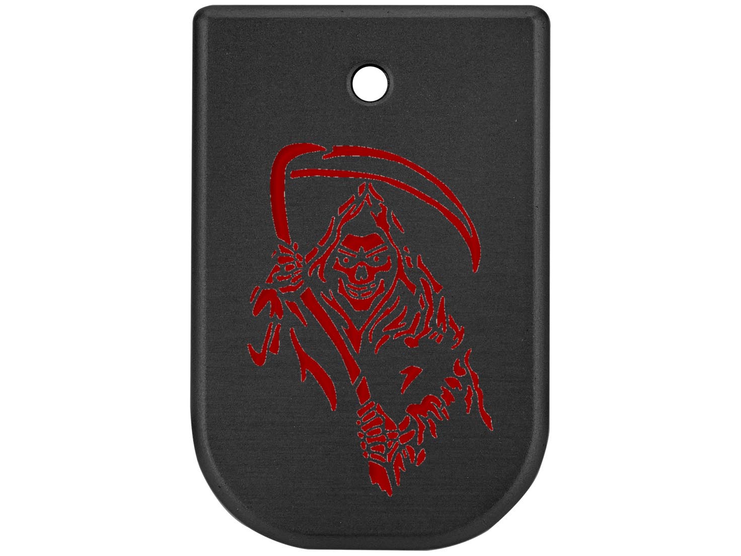 NDZ Glock Gen 5 17 19 22 23 34 45 47 Magazine Base Plate Aluminum Red Engraved - Picture 20 of 71