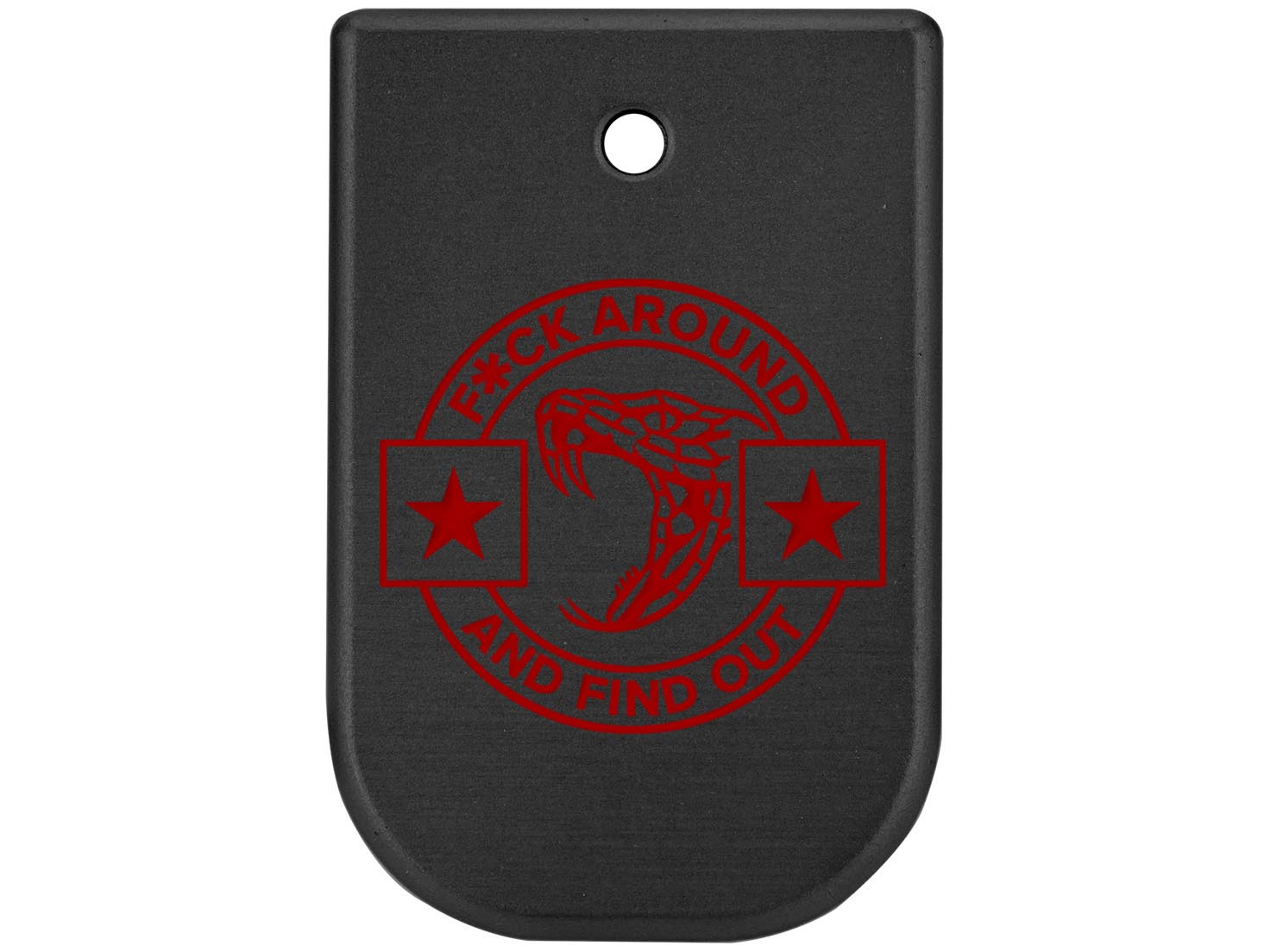 NDZ Glock Gen 5 17 19 22 23 34 45 47 Magazine Base Plate Aluminum Red Engraved - Picture 56 of 71