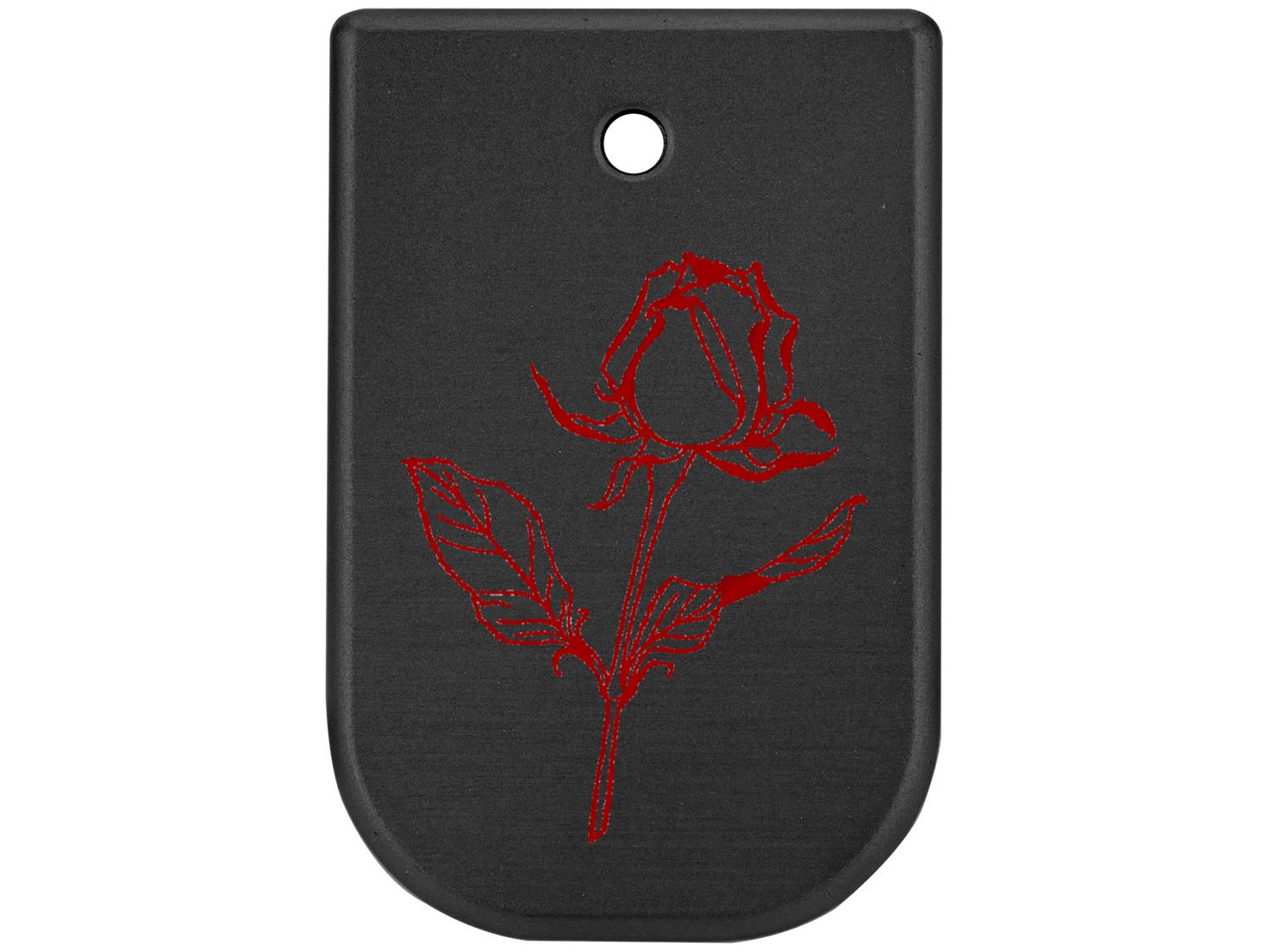 NDZ Glock Gen 5 17 19 22 23 34 45 47 Magazine Base Plate Aluminum Red Engraved - Picture 25 of 71