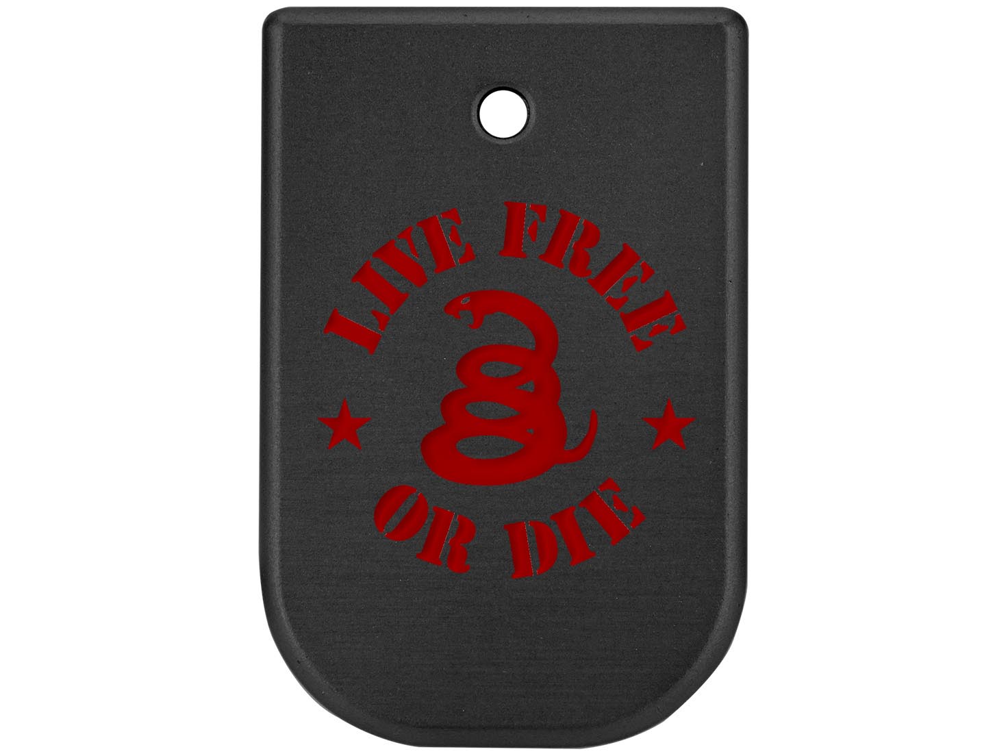 NDZ Glock Gen 5 17 19 22 23 34 45 47 Magazine Base Plate Aluminum Red Engraved - Picture 43 of 71