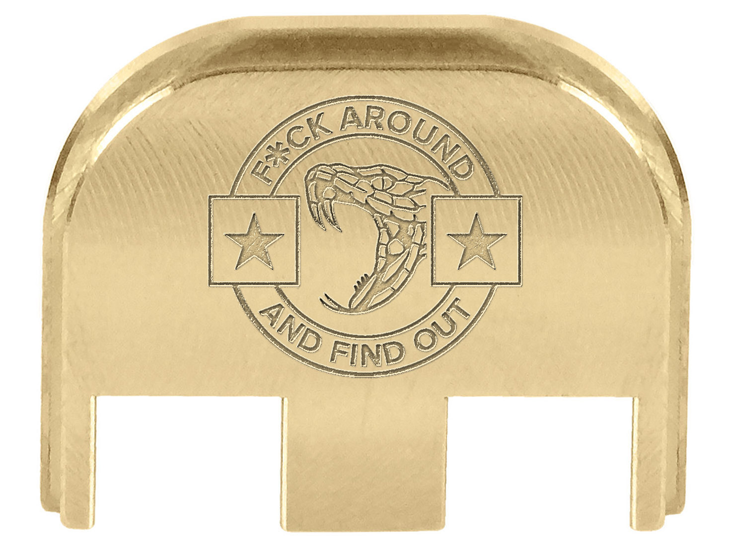 NDZ PSA Sabre Dagger Slide Back Plate Brass Cerakote G17 G19 Gen 5
