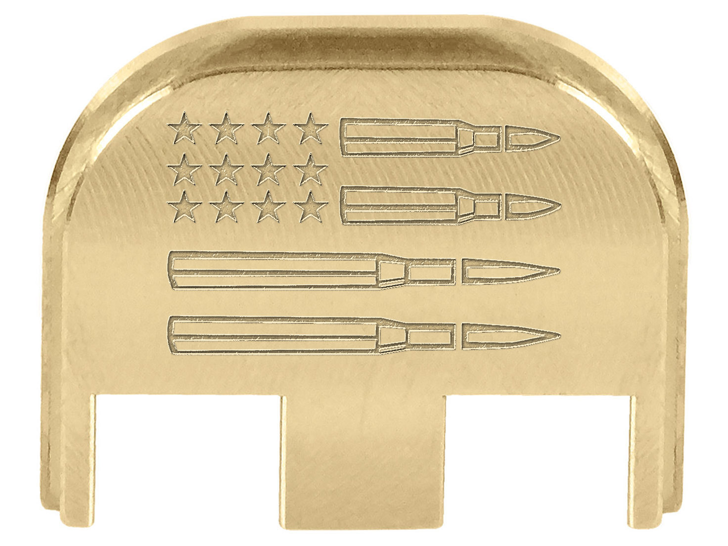 NDZ PSA Sabre Dagger Slide Back Plate Brass Cerakote G17 G19 Gen 5