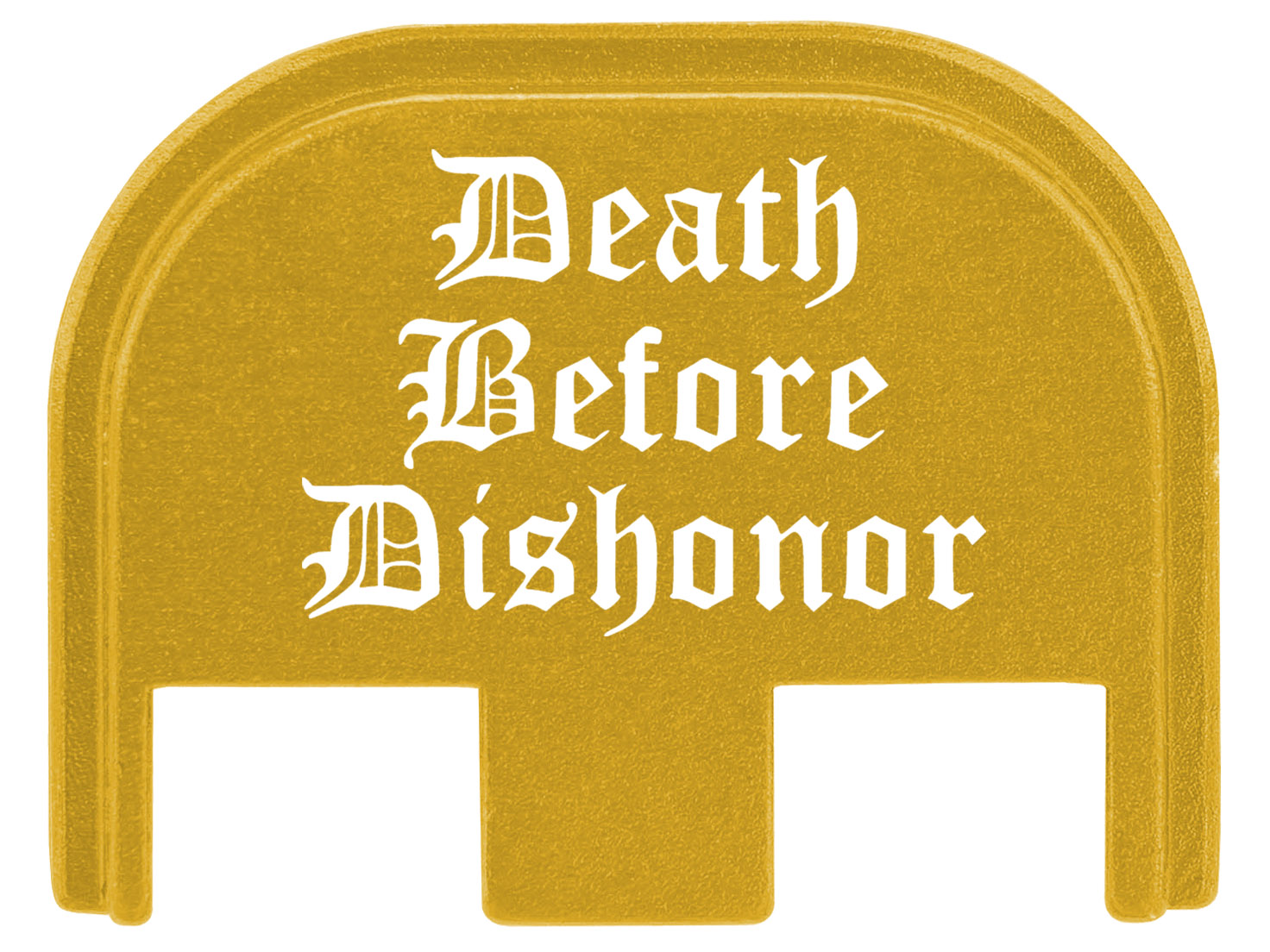 thumbnail image 2 of NDZ Performance Brass 3D Slide Cover Plate For Glock Gen 5 – Grim Reaper Engraving 2 of 6