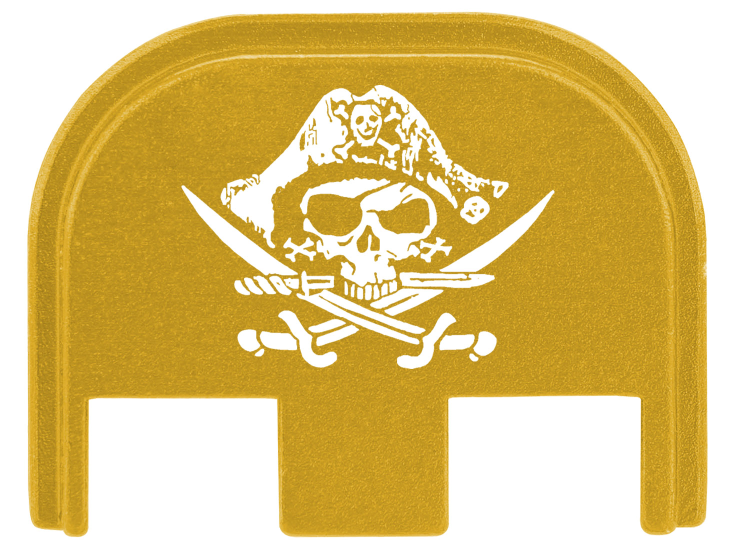 thumbnail image 2 of NDZ Performance Brass 3D Slide Cover Plate For Glock Gen 5 – Grim Reaper Engraving 2 of 6