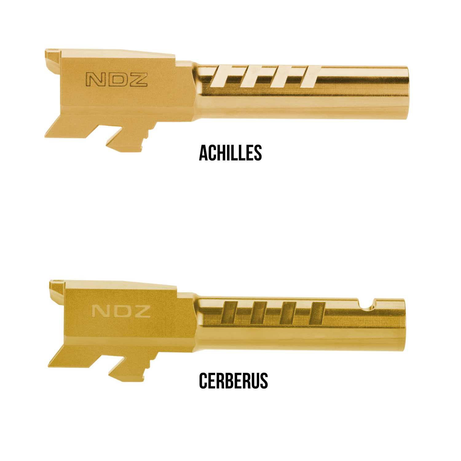 NDZ Glock 43 43X Stainless Steel Ported Barrel 3.41" Serrated Match ...