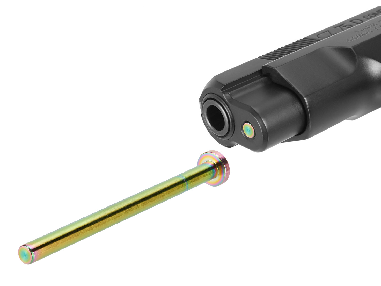 for CZ 75 Compact, D PCR, P-01 Guide Rod Stainless Steel PVD CZ-USA C Series - Picture 13 of 13