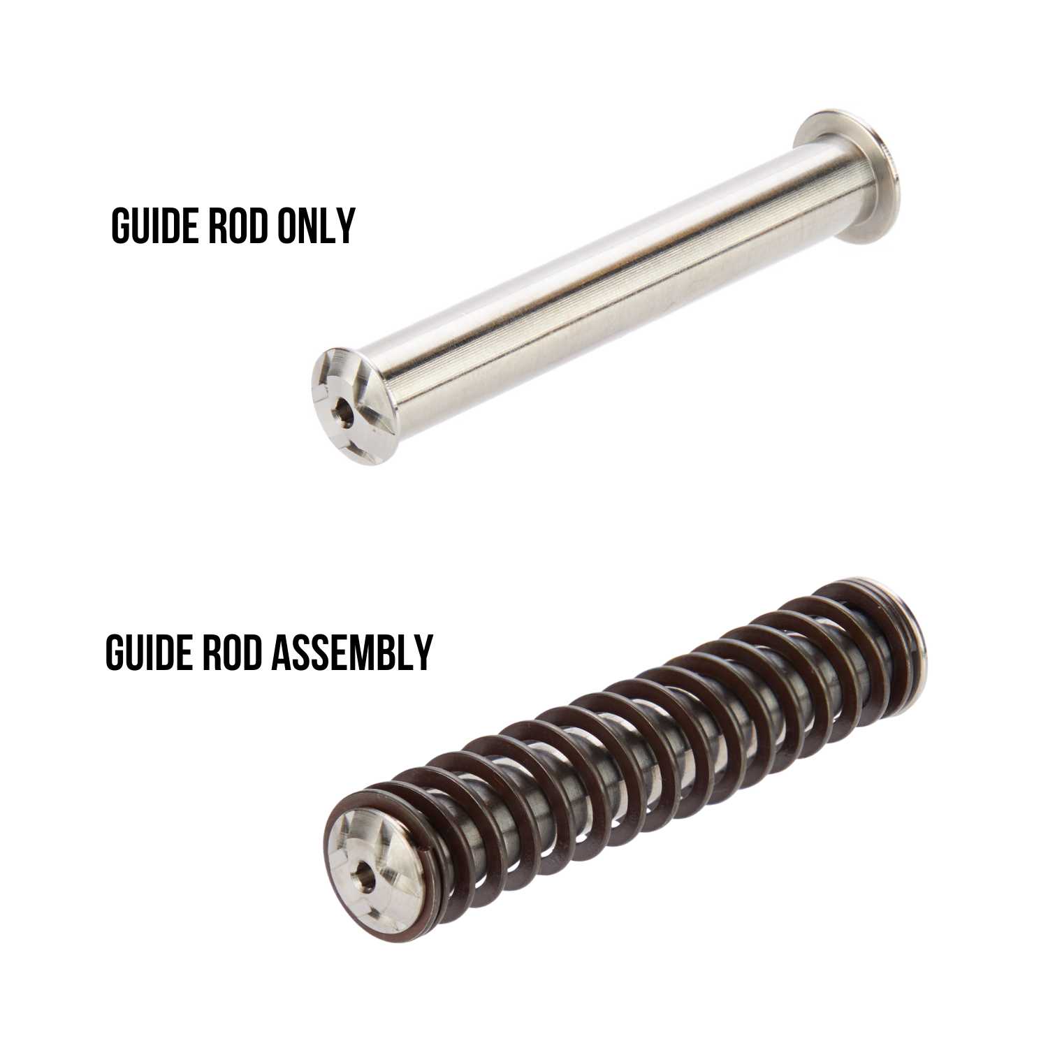 NDZ Glock 26 27 33 39 Stainless Steel Heavyweight Guide Rod Assembly ISMI Spring