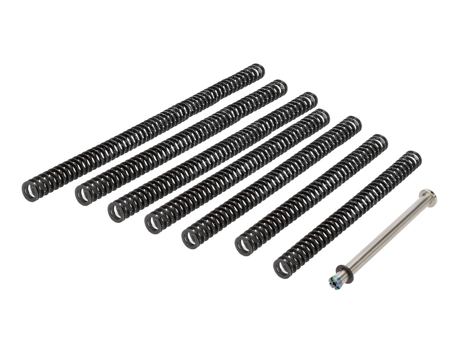 JJ CUSTOMRODS 3rdIMPACT 2本セット NDZ Stainless Guide Rod ISMI Recoil Spring Tuner Pack Fits Glock