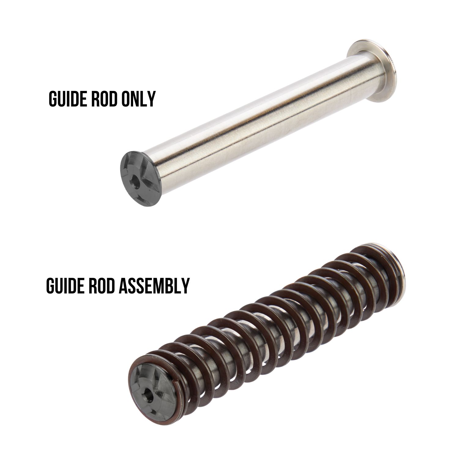 NDZ Glock 43 43X 48 Stainless Steel Heavyweight Guide Rod Assembly ISMI ...