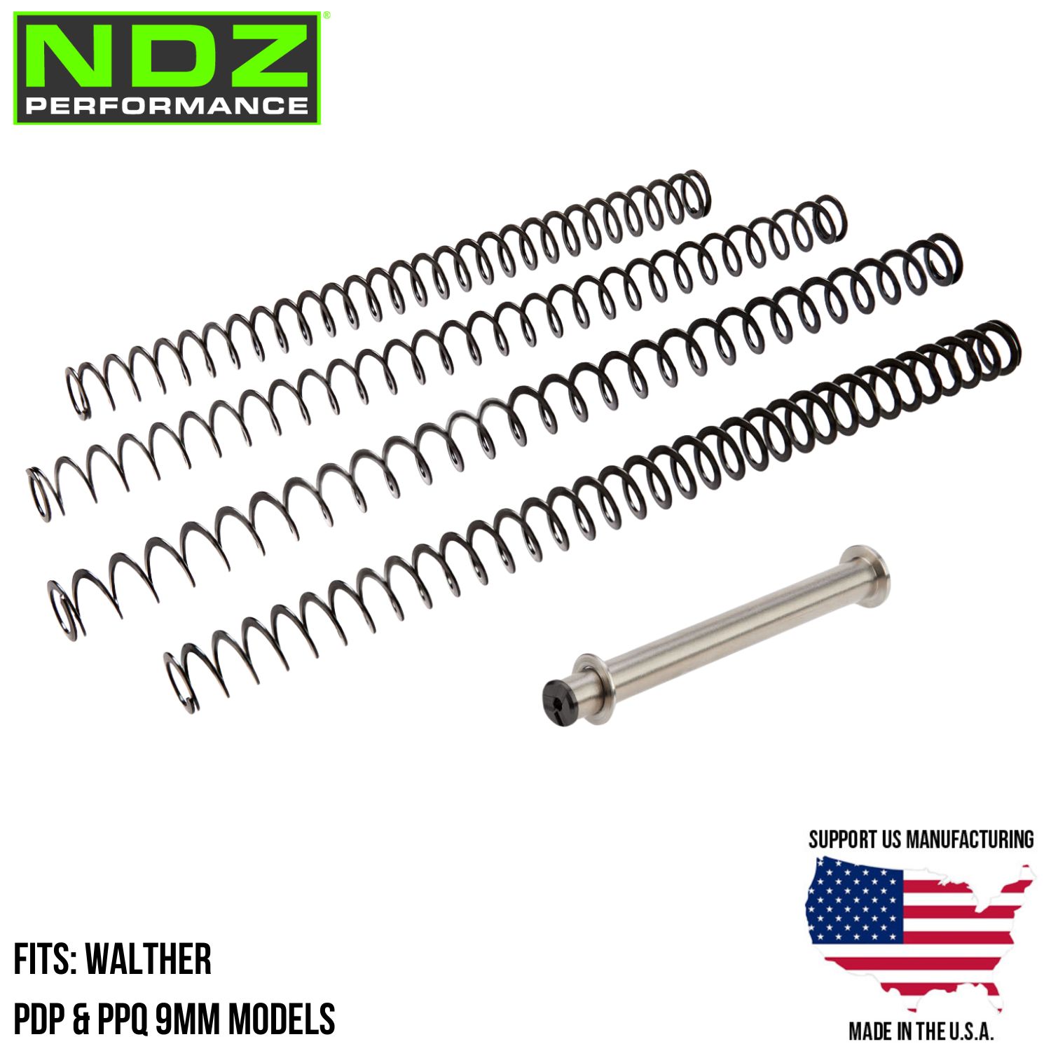 NDZ Walther PDP PPQ Stainless Steel Heavyweight Guide Rod Tuner