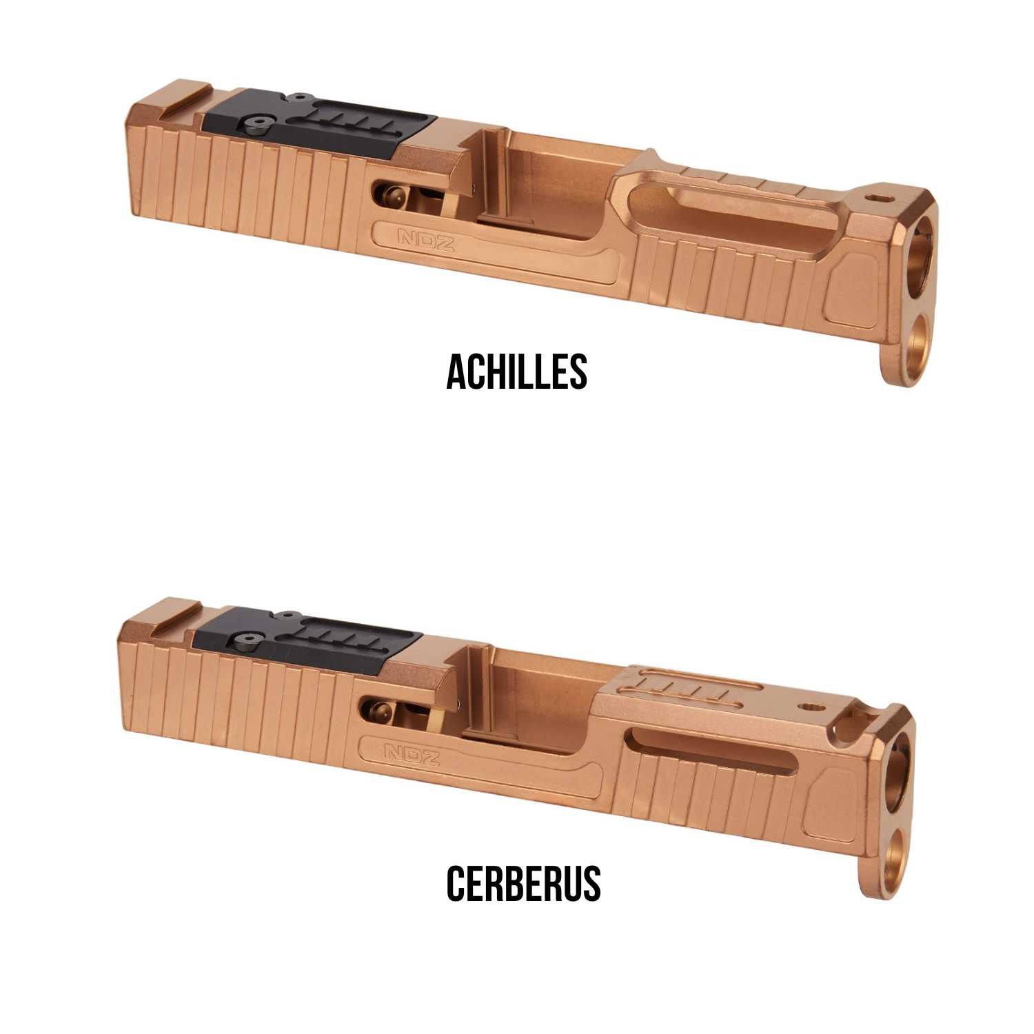 NDZ Glock G43 G43X Stainless Steel Ported Slide RMSC Window Cut