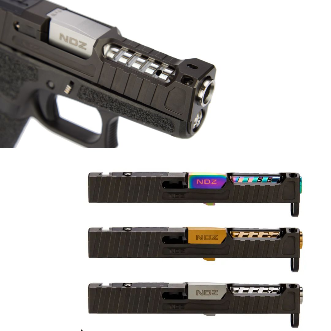 NDZ Glock 43 43X Artemis Ported Slide w Black Nitride Barrel 9mm
