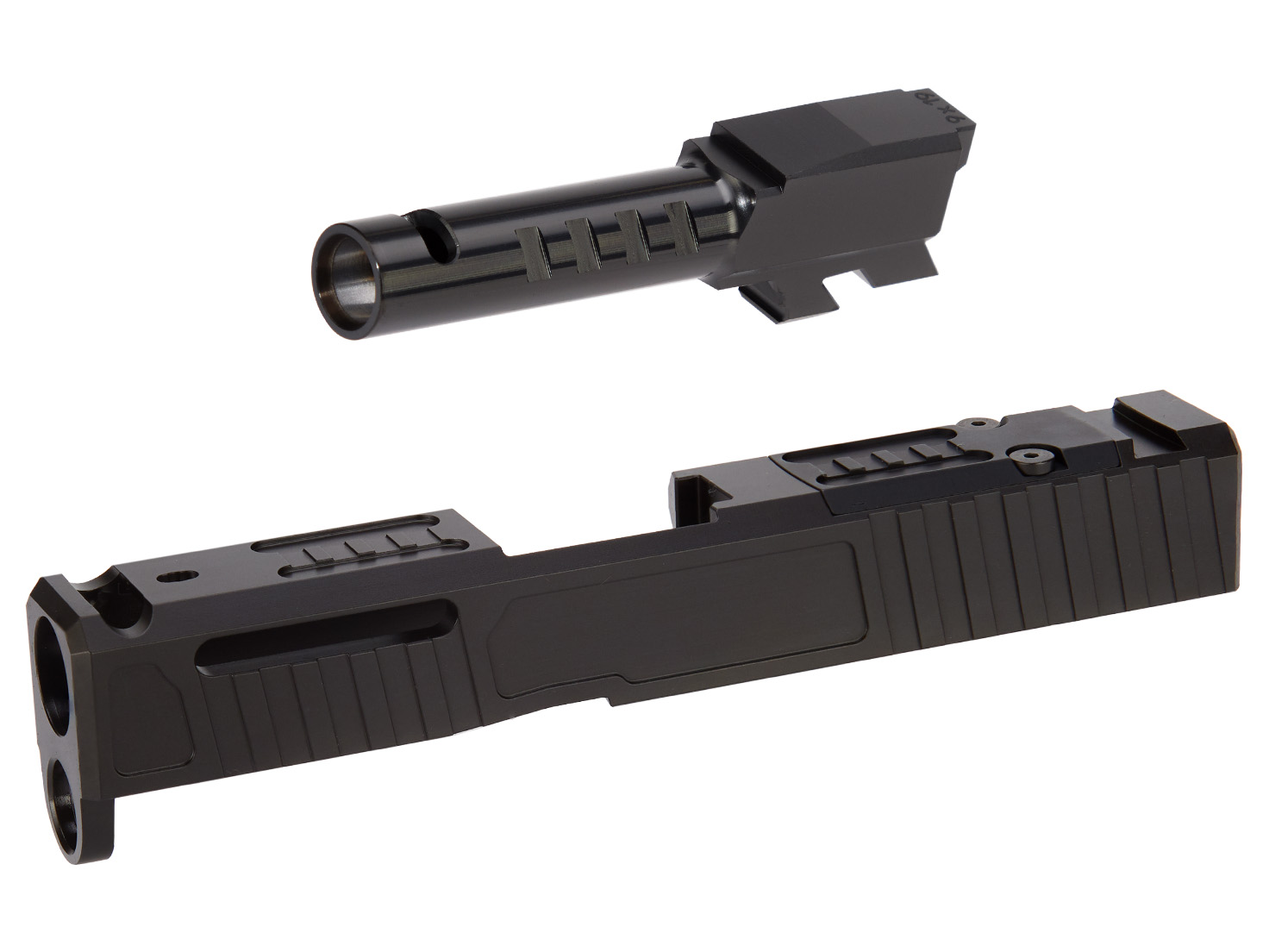 NDZ Glock 43 43X Stainless Steel Ported Slide Barrel Bundle RMSC PVD ...