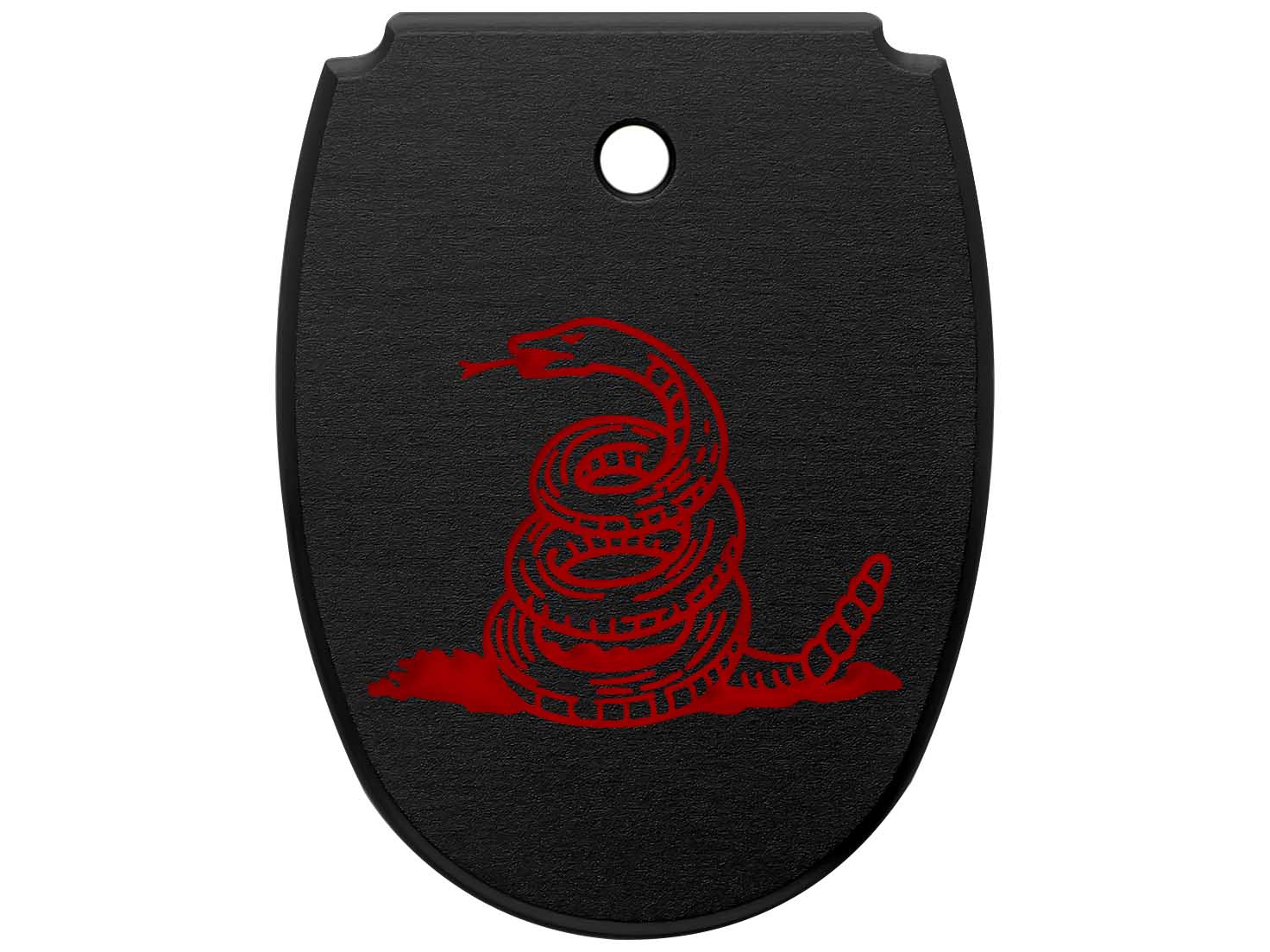 NDZ Sig P320X X5 Legion P320 M18 Aluminum Mag Floor Plate Black Engraved Red - Picture 15 of 70