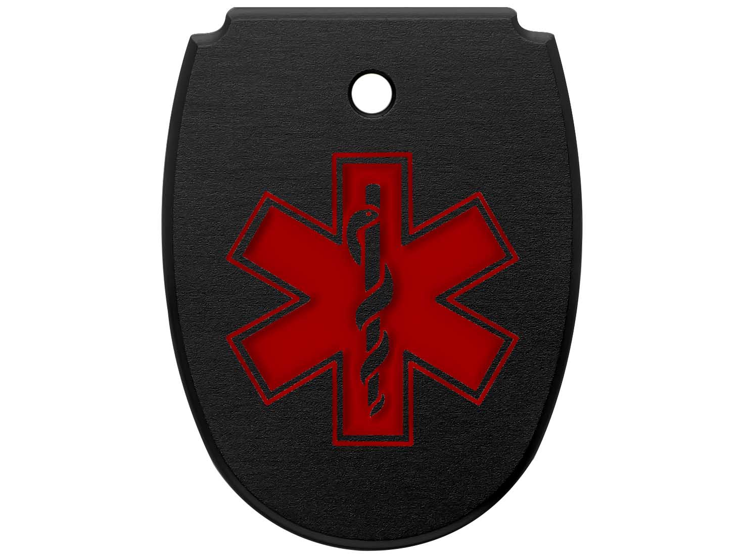 NDZ Sig P320X X5 Legion P320 M18 Aluminum Mag Floor Plate Black Engraved Red - Picture 17 of 70