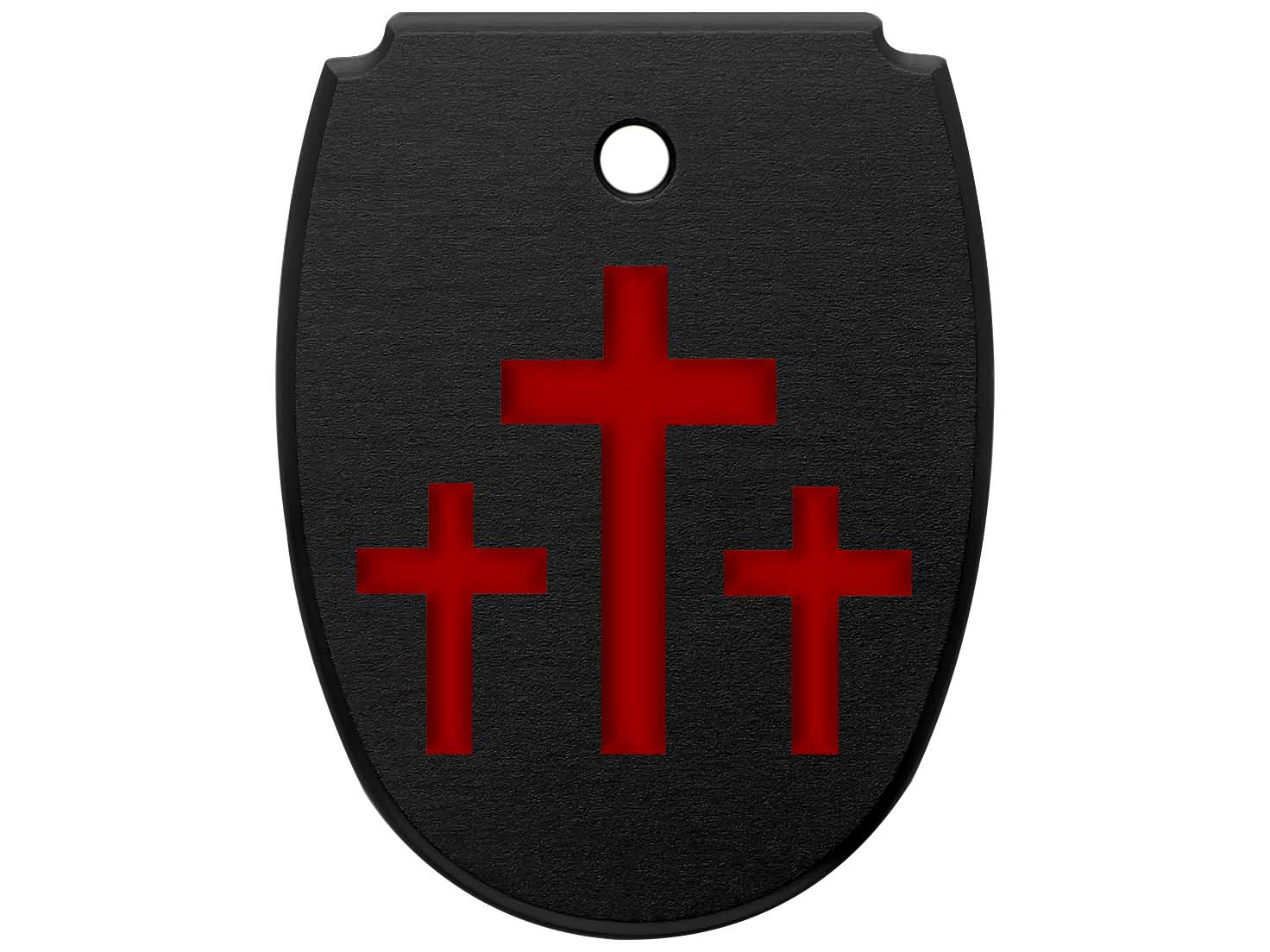 NDZ Sig P320X X5 Legion P320 M18 Aluminum Mag Floor Plate Black Engraved Red - Picture 45 of 70