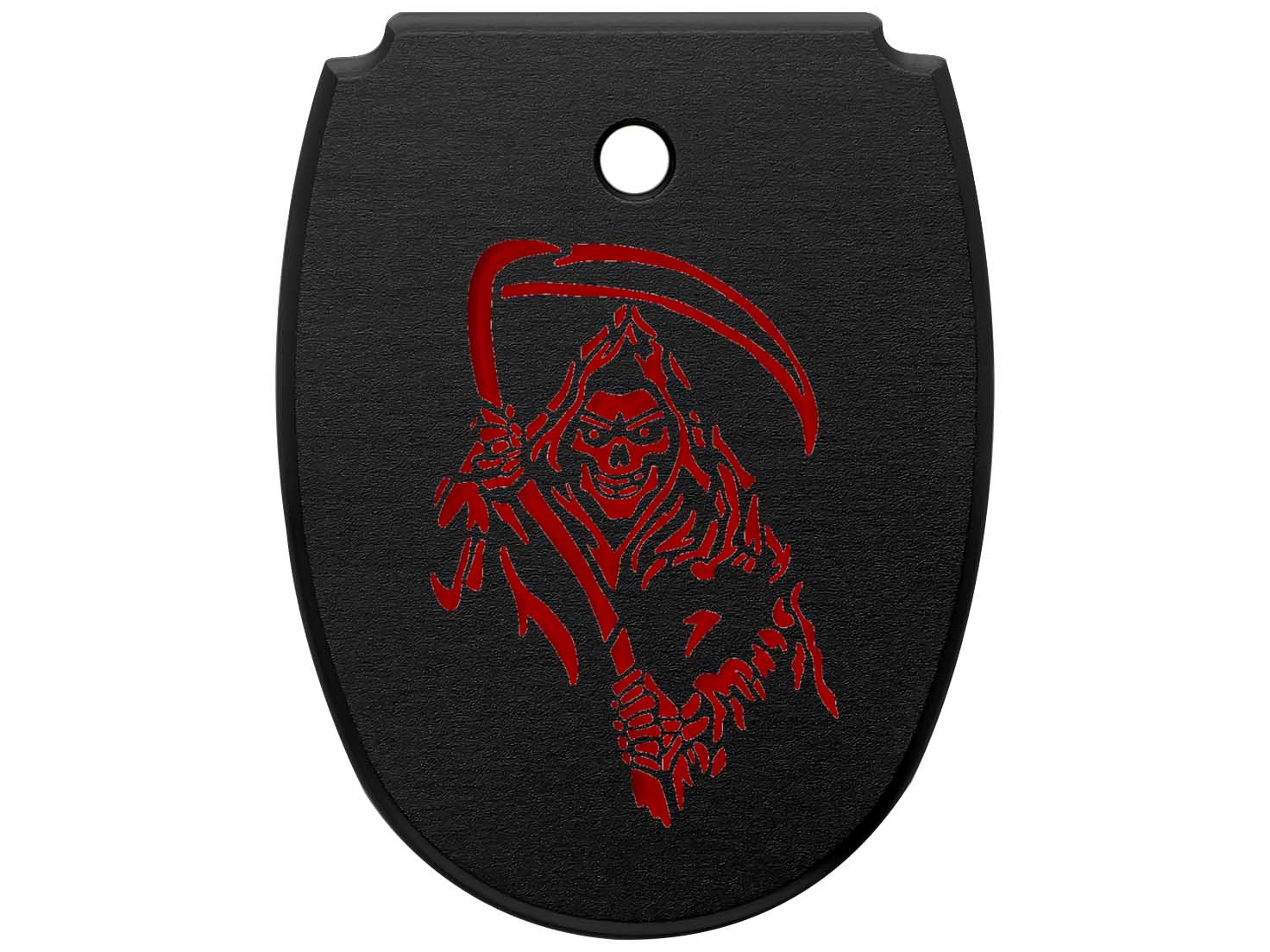 NDZ Sig P320X X5 Legion P320 M18 Aluminum Mag Floor Plate Black Engraved Red - Picture 19 of 70