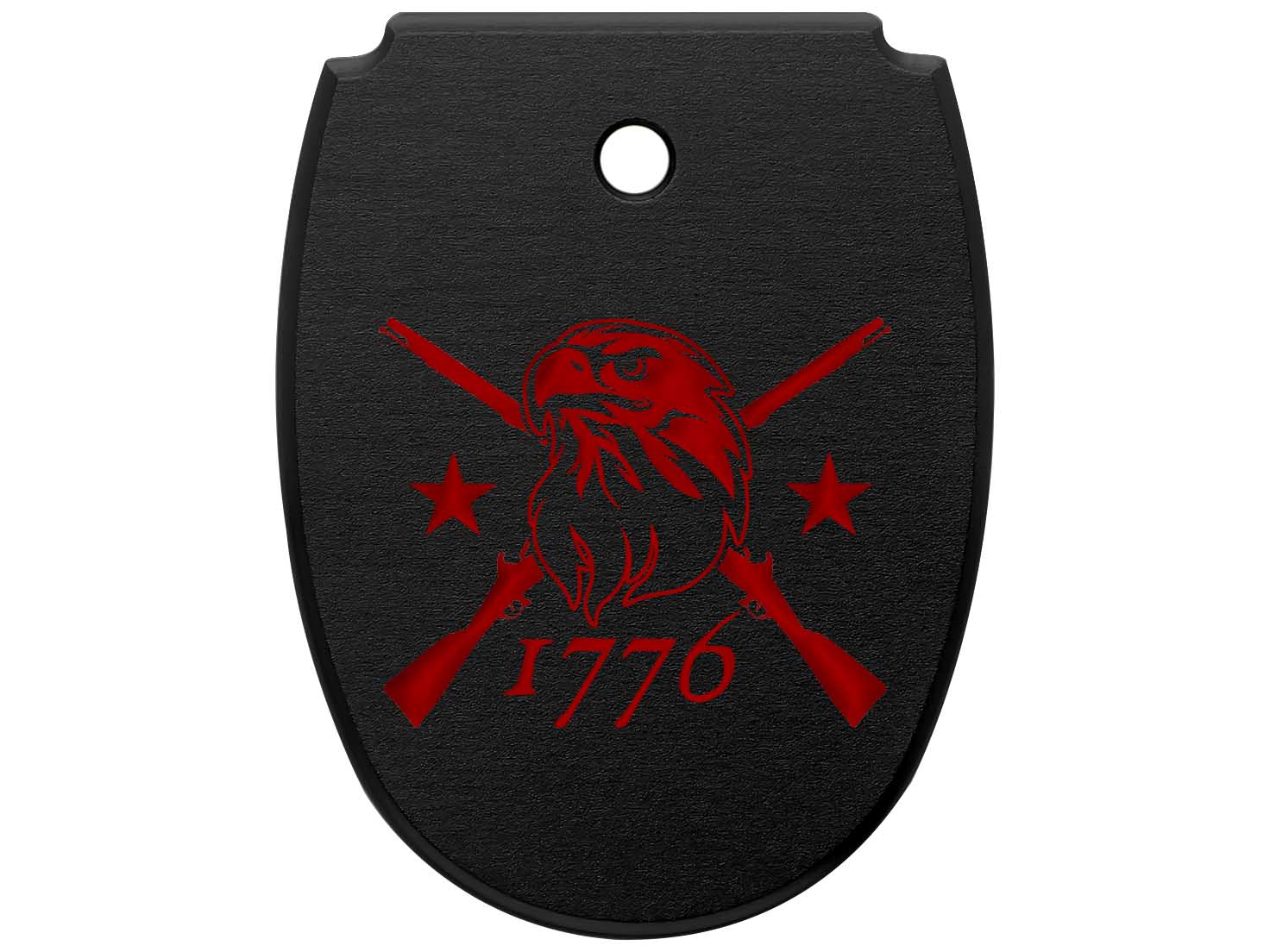 NDZ Sig P320X X5 Legion P320 M18 Aluminum Mag Floor Plate Black Engraved Red - Picture 62 of 70