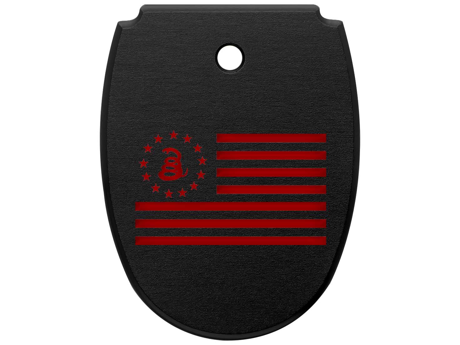 NDZ Sig P320X X5 Legion P320 M18 Aluminum Mag Floor Plate Black Engraved Red - Picture 65 of 70