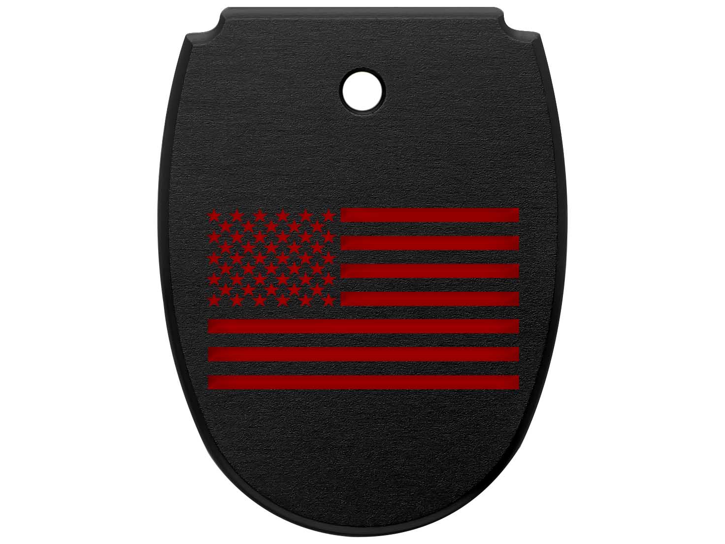 NDZ Sig P320X X5 Legion P320 M18 Aluminum Mag Floor Plate Black Engraved Red - Picture 31 of 70