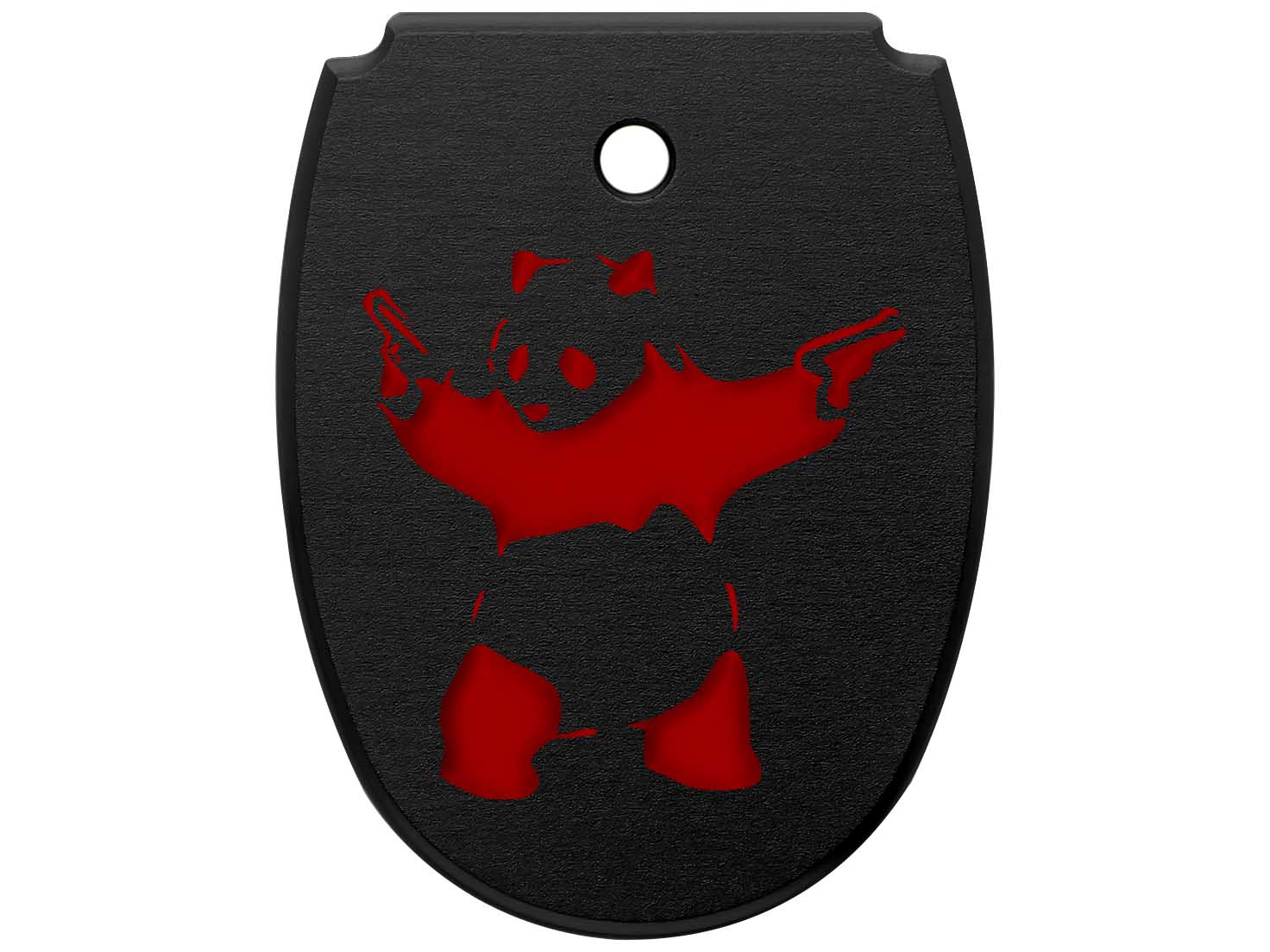 NDZ Sig P320X X5 Legion P320 M18 Aluminum Mag Floor Plate Black Engraved Red - Picture 41 of 70