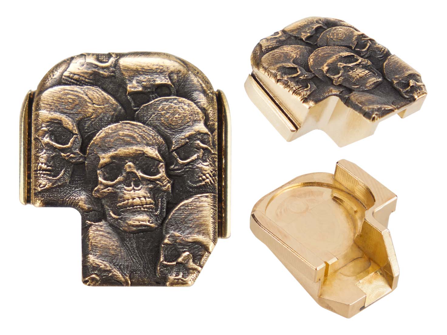 NDZ Sig P365 P365XL X Macro Fuse Brass 3D Slide Cover Back Plate