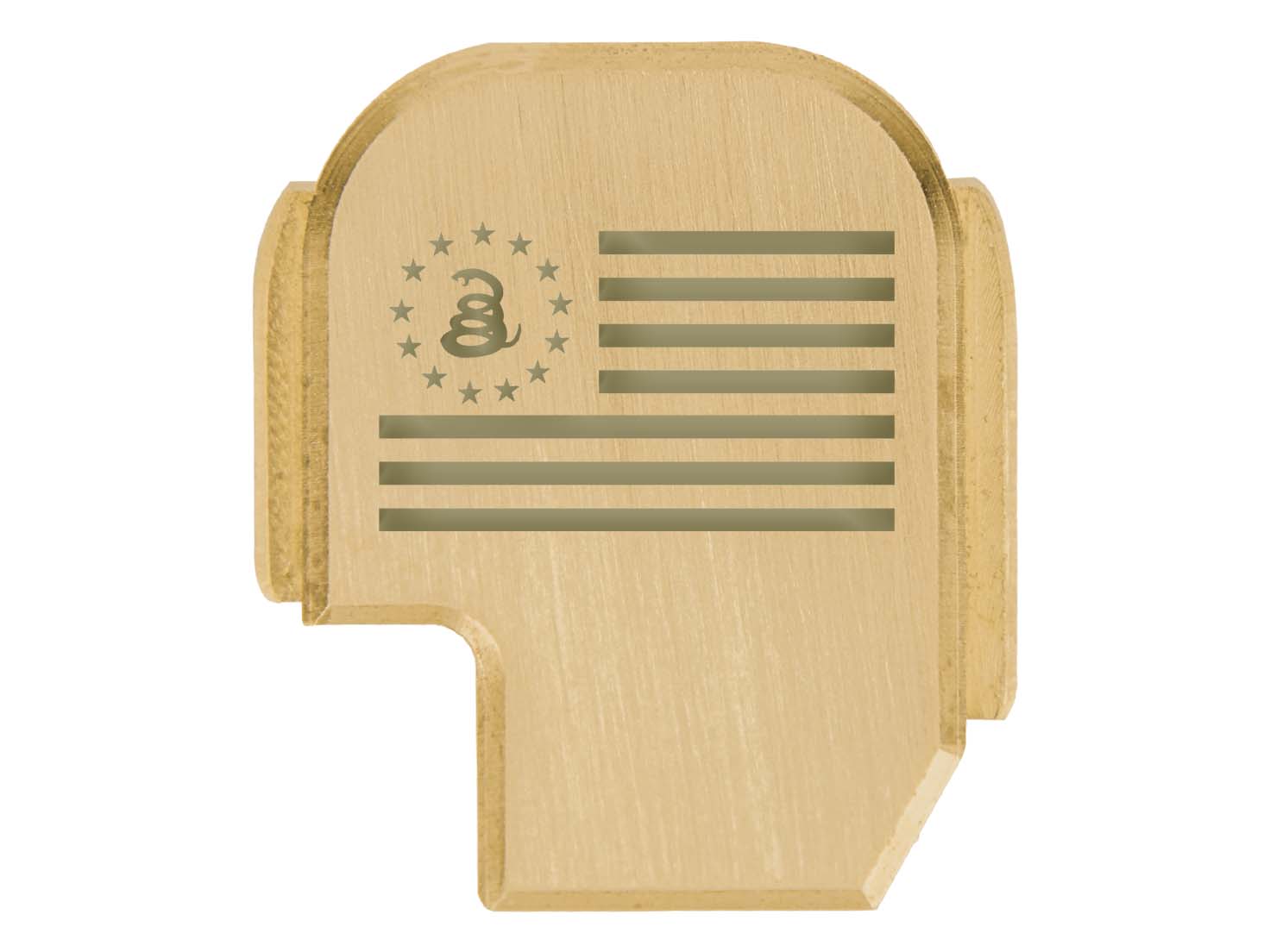 NDZ Brass Slide Cover Back Plate for Sig P365, XL, Fuse, X Macro