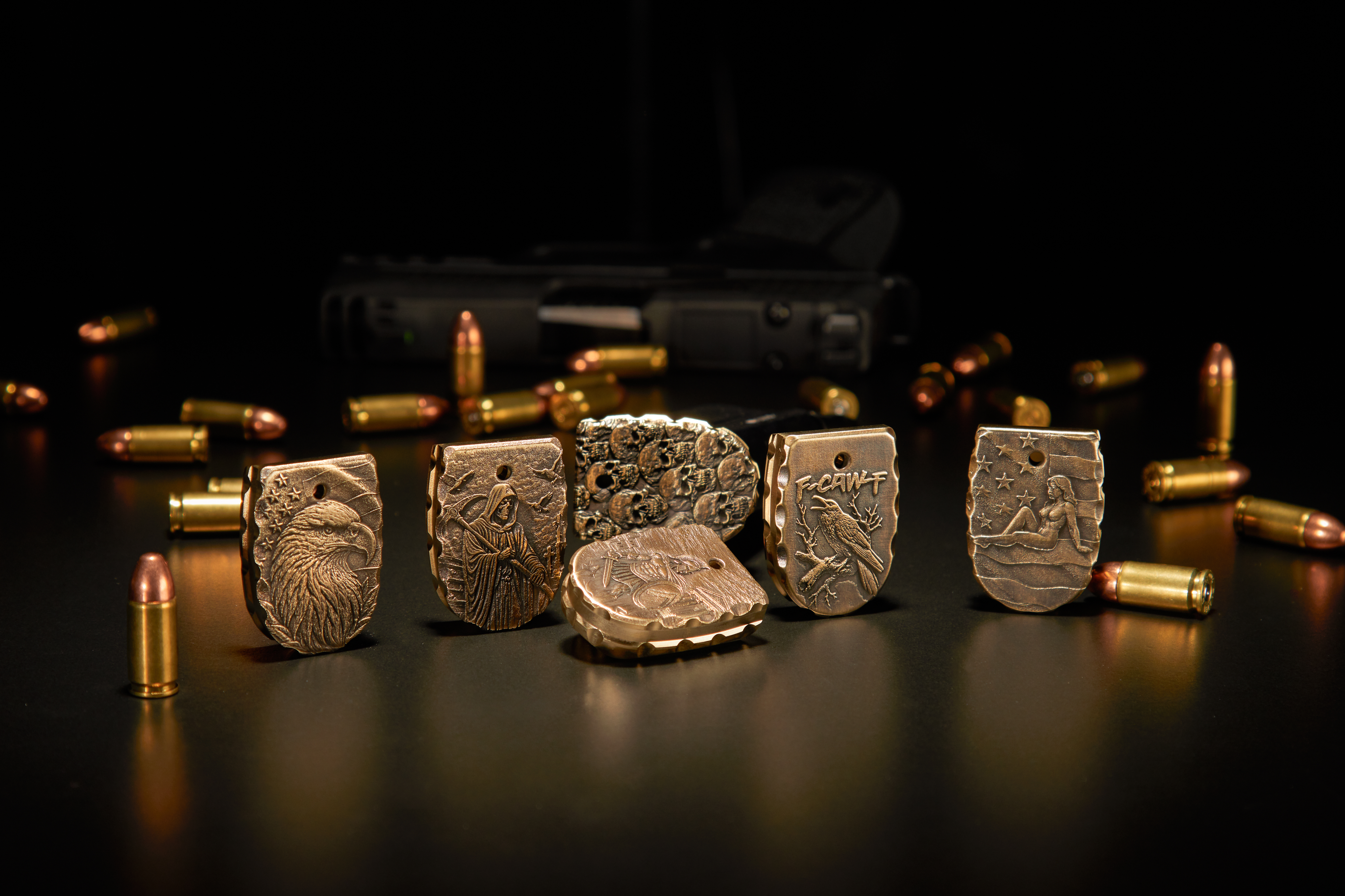 NDZ P365 X-Macro Brass Magazine Plate 3D Design