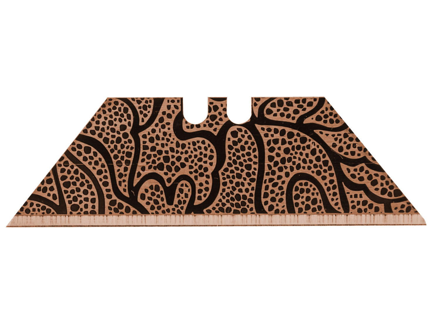 NDZ Copper Laser Engraved Utility Knife Blade Custom Design