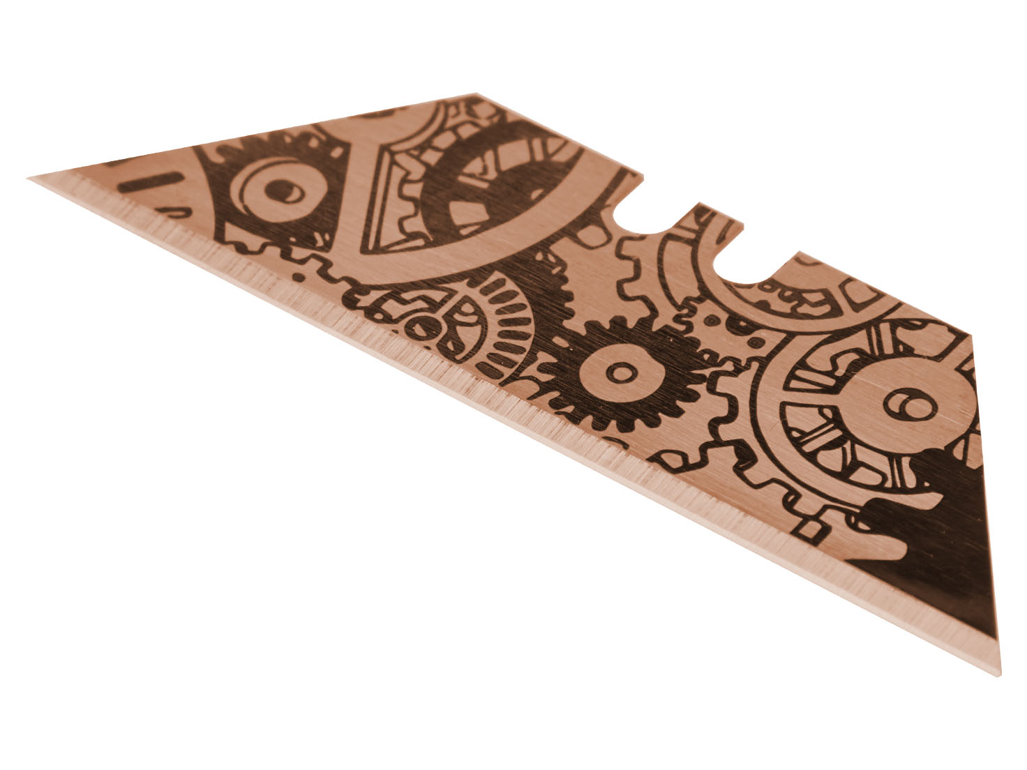 NDZ Copper Laser Engraved Utility Knife Blade Custom Design | eBay